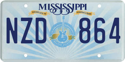 MS license plate NZD864