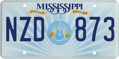 MS license plate NZD873