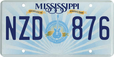 MS license plate NZD876