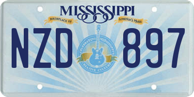 MS license plate NZD897