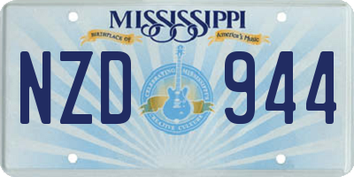 MS license plate NZD944