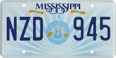 MS license plate NZD945