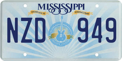 MS license plate NZD949