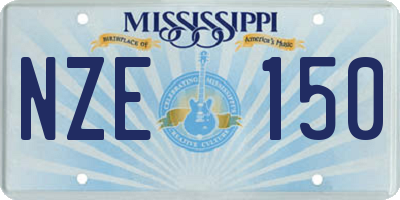 MS license plate NZE150