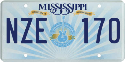 MS license plate NZE170