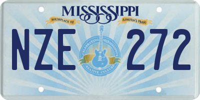 MS license plate NZE272