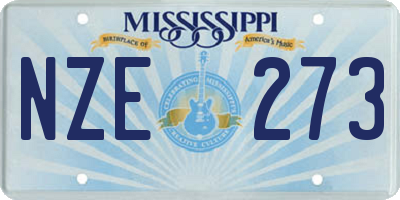 MS license plate NZE273
