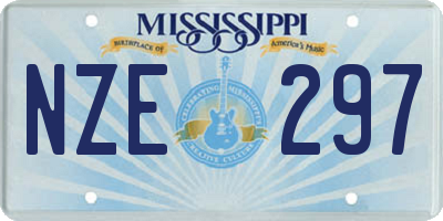 MS license plate NZE297