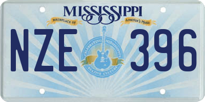 MS license plate NZE396