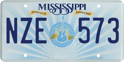 MS license plate NZE573