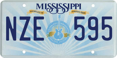 MS license plate NZE595
