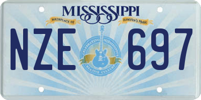 MS license plate NZE697