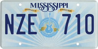 MS license plate NZE710