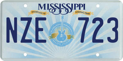 MS license plate NZE723