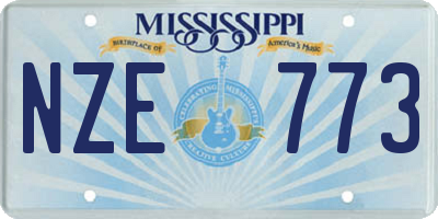 MS license plate NZE773
