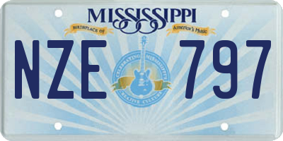 MS license plate NZE797