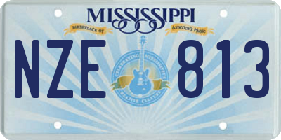 MS license plate NZE813