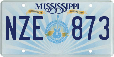 MS license plate NZE873