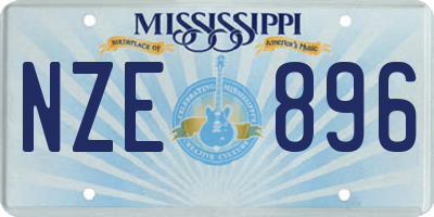 MS license plate NZE896