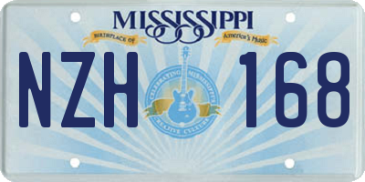 MS license plate NZH168