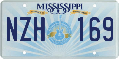 MS license plate NZH169