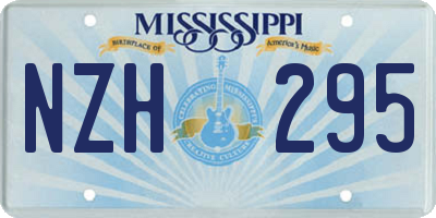 MS license plate NZH295