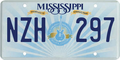 MS license plate NZH297
