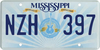 MS license plate NZH397