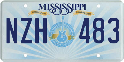 MS license plate NZH483