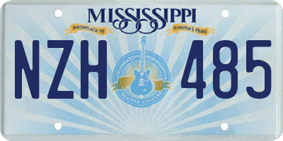 MS license plate NZH485