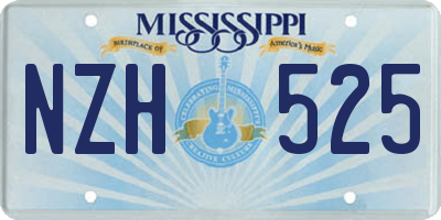 MS license plate NZH525