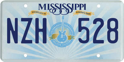 MS license plate NZH528