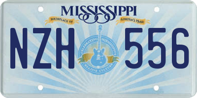 MS license plate NZH556