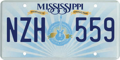 MS license plate NZH559