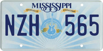 MS license plate NZH565