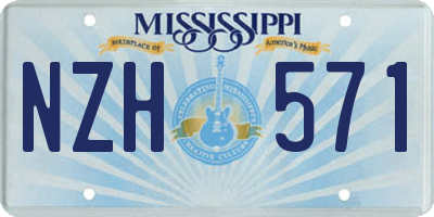 MS license plate NZH571