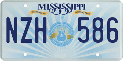 MS license plate NZH586
