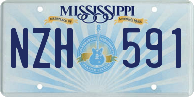 MS license plate NZH591