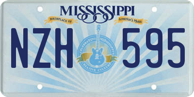 MS license plate NZH595