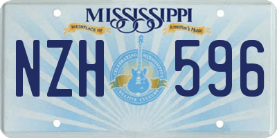 MS license plate NZH596