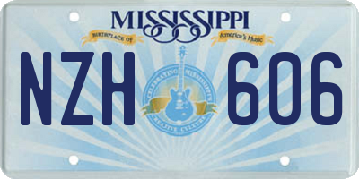 MS license plate NZH606