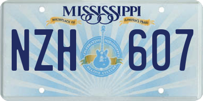 MS license plate NZH607