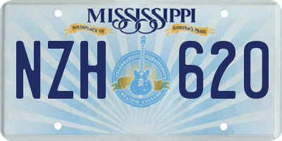 MS license plate NZH620