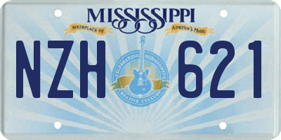 MS license plate NZH621