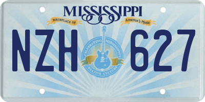 MS license plate NZH627