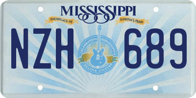 MS license plate NZH689