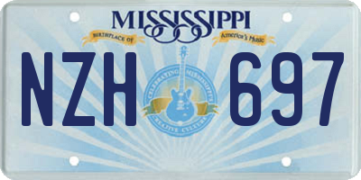 MS license plate NZH697
