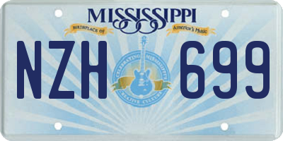MS license plate NZH699