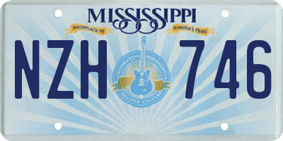 MS license plate NZH746