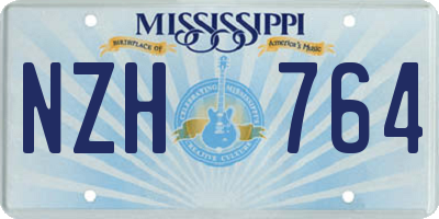 MS license plate NZH764